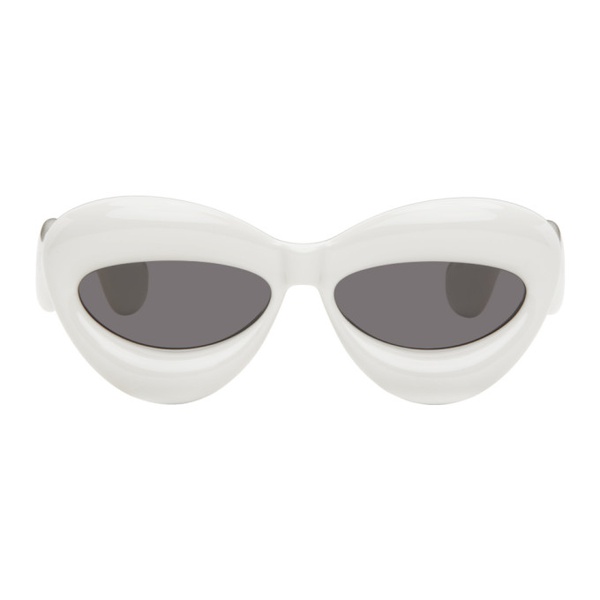 로에베 로에베 LOEWE Gray Inflated Cat-Eye Sunglasses 241677M134007
