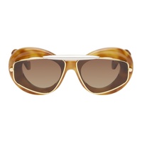 로에베 LOEWE Tortoiseshell Wing Double Frame Sunglasses 241677F005027
