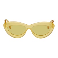 로에베 LOEWE Yellow Cateye Sunglasses 241677F005013