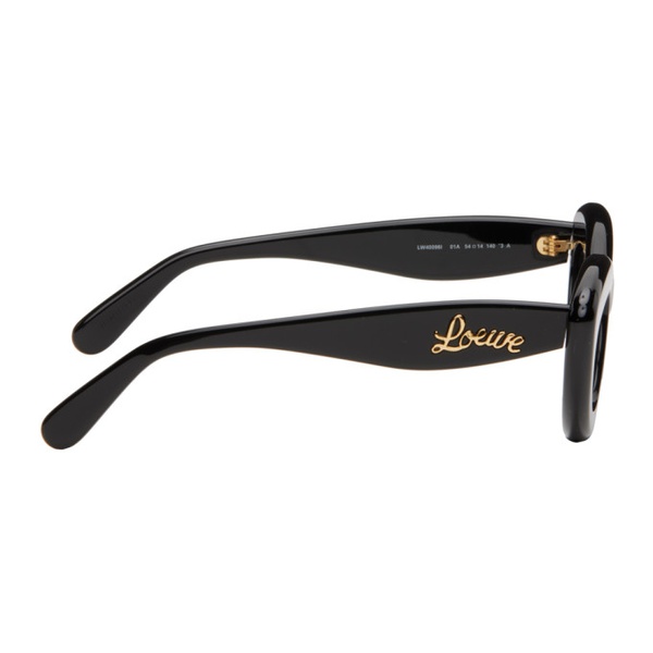 로에베 로에베 LOEWE Black Cateye Sunglasses 241677F005014