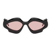 로에베 LOEWE Black Paulas Ibiza Geometric Bubble Sunglasses 241677F005079