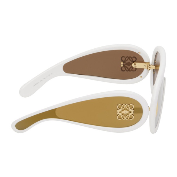 로에베 로에베 LOEWE White Wave Mask Sunglasses 242677M134023