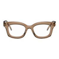 로에베 LOEWE Brown Square Glasses 242677M133010