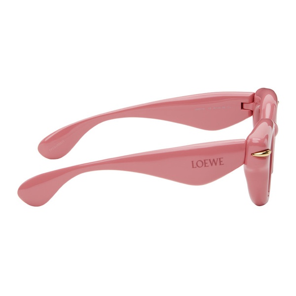 로에베 로에베 LOEWE Pink Inflated Round Sunglasses 242677F005006