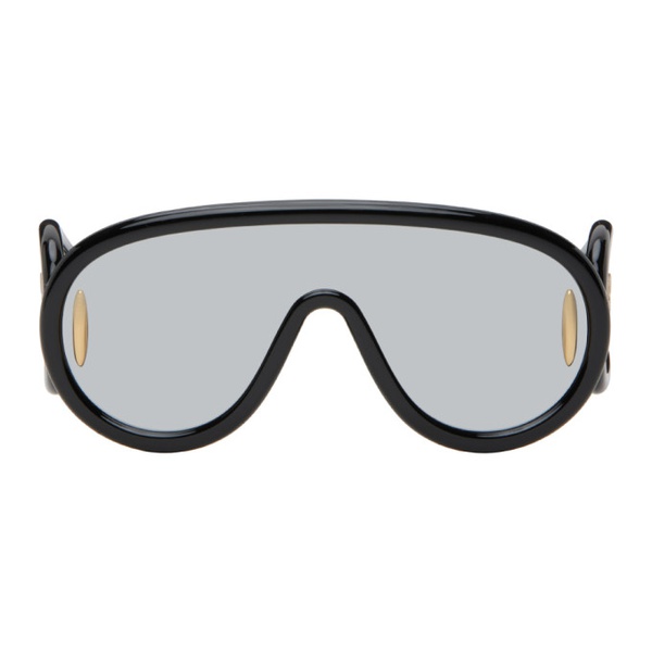 로에베 로에베 LOEWE Black Wave Mask Sunglasses 242677M134025