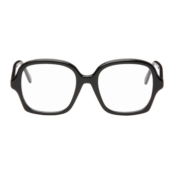 로에베 로에베 LOEWE Black Thin Glasses 242677M133003