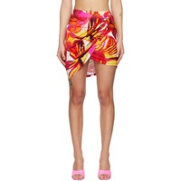 루이자 벨로 Louisa Ballou Pink Coastline Miniskirt 231348F090004