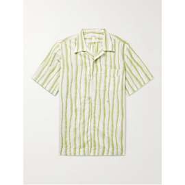 마시모 알바 MASSIMO ALBA Venice Camp-Collar Striped Cotton-Jacquard Shirt 1647597311070064