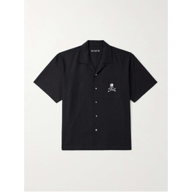 마스터마인드 월드 MASTERMIND WORLD Convertible-Collar Logo-Embroidered Cotton-Canvas Shirt 1647597326653227