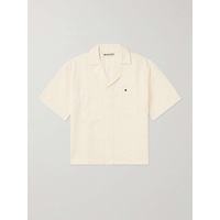 MILES LEON Camp-Collar Cotton and Linen-Blend Shirt 1647597308639838