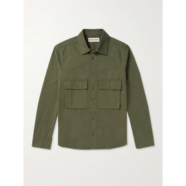 MILES LEON Bellow Garment-Dyed Organic Cotton-Twill Shirt 1647597303184489