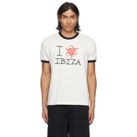 미스비헤이브 MISBHV 오프화이트 Off-White I Love Ibiza T-Shirt 241937M206000