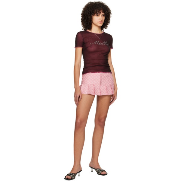  미스비헤이브 MISBHV Pink School Miniskirt 241937F090000