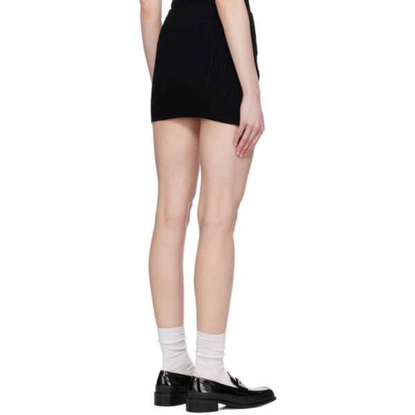  미스비헤이브 MISBHV Black Seamless Miniskirt 241937F090006