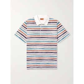 미소니 MISSONI Space-Dyed Striped Cotton Polo Shirt 1647597315444045