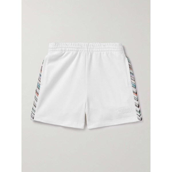  미소니 MISSONI Logo-Embroidered Cotton-Jersey Shorts 1647597328807115