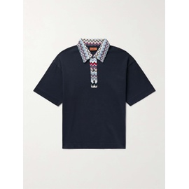 미소니 MISSONI Striped Cotton-Jersey Polo Shirt 1647597328807143