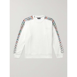 미소니 MISSONI Logo-Embroidered Striped Cotton-Jersey Sweatshirt 1647597328807149