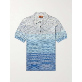 미소니 MISSONI Degrade Space-Dyed Cotton-Jersey Polo Shirt 1647597328807125