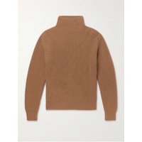 MR P. Stand-Collar Ribbed Virgin Wool Sweater 45666037504687812