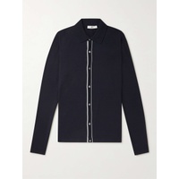 MR P. Contrast-Tipped Wool Shirt 1647597278142351