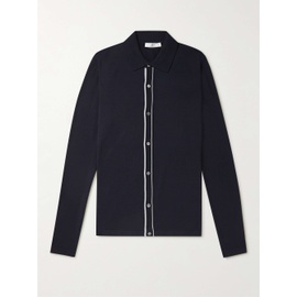 MR P. Contrast-Tipped Wool Shirt 1647597278142351