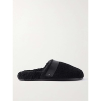 MR P. Leather-Trimmed Shearling Slippers 1647597290476395