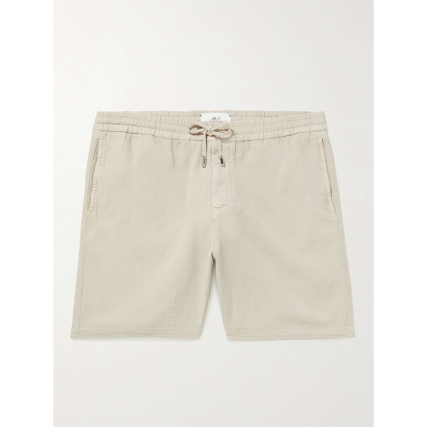  MR P. Straight-Leg Textured Cotton-Dobby Drawstring Shorts 33258524072140607