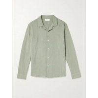 MR P. Convertible-Collar Garment-Dyed Cotton-Muslin Shirt 1647597307476066