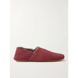 MR P. Babouche Shearling-Lined Suede Slippers 1647597320199919