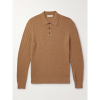 MR P. Honeycomb-Knit Wool Polo Shirt 1647597318715256
