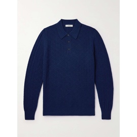 MR P. Honeycomb-Knit Wool Polo Shirt 1647597318715258