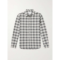 MR P. Checked Organic Cotton and Linen-Blend Shirt 1647597332784851