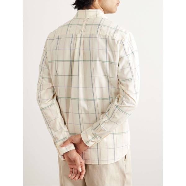  MR P. Checked Organic Cotton-Twill Shirt 1647597324546177
