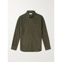 MR P. Button-Down Collar Garment-Dyed Organic Cotton-Needlecord Shirt 1647597323195019