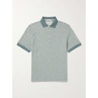 MR P. Striped Organic Cotton Polo Shirt 1647597324602598
