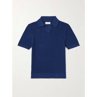MR P. Open-Knit Ribbed Cotton Polo Shirt 1647597331861519