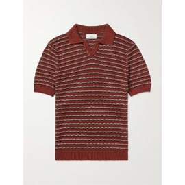 MR P. Textured Linen and Cotton-Blend Polo Shirt 1647597331861495