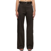 MSGM Brown Tailored Trousers 241443F087009