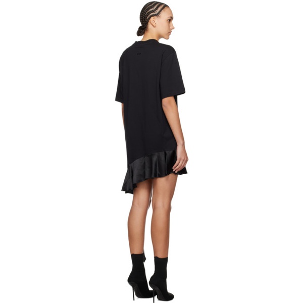  MSGM Black T-Shirt Minidress 241443F052001