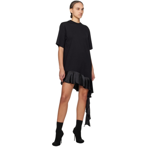  MSGM Black T-Shirt Minidress 241443F052001