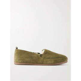MULO Shearling-Lined Suede Slippers 1647597322878023