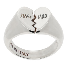 마리아노 Magliano Silver Mini Broken Heart Ring 241516M147000