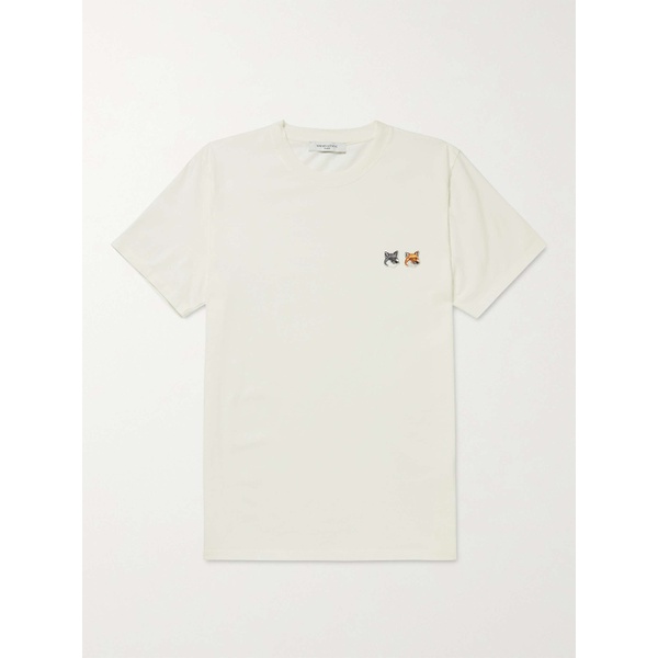 메종키츠네 MAISON KITSUNEE Logo-Appliqued Cotton-Jersey T-Shirt 13452677152568731