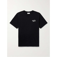 MAISON KITSUNEE Logo-Embroidered Cotton-Jersey T-Shirt 1647597328581981