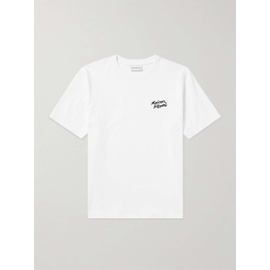 MAISON KITSUNEE Logo-Embroidered Cotton-Jersey T-Shirt 1647597328581976