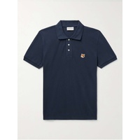 MAISON KITSUNEE Logo-Appliqued Cotton-Pique Polo Shirt 1647597328581975