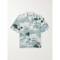 MAISON KITSUNEE Resort Camp-Collar Logo-Appliqued Printed Cotton-Voile Shirt 1647597328581829