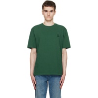 Maison Kitsune Green Fox Head T-Shirt 232389M213056