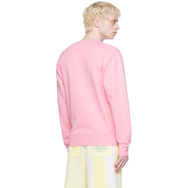 메종키츠네 Maison Kitsune Pink Hotel Olympia 에디트 Edition Varsity Sweatshirt 232389M204003